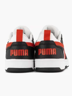 Puma Jongensschoenen-Witte Rebound V6 Lo Jr