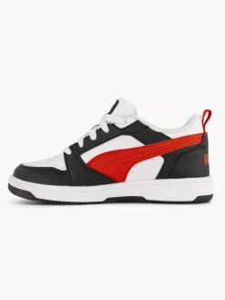Puma Jongensschoenen-Witte Rebound V6 Lo Ps