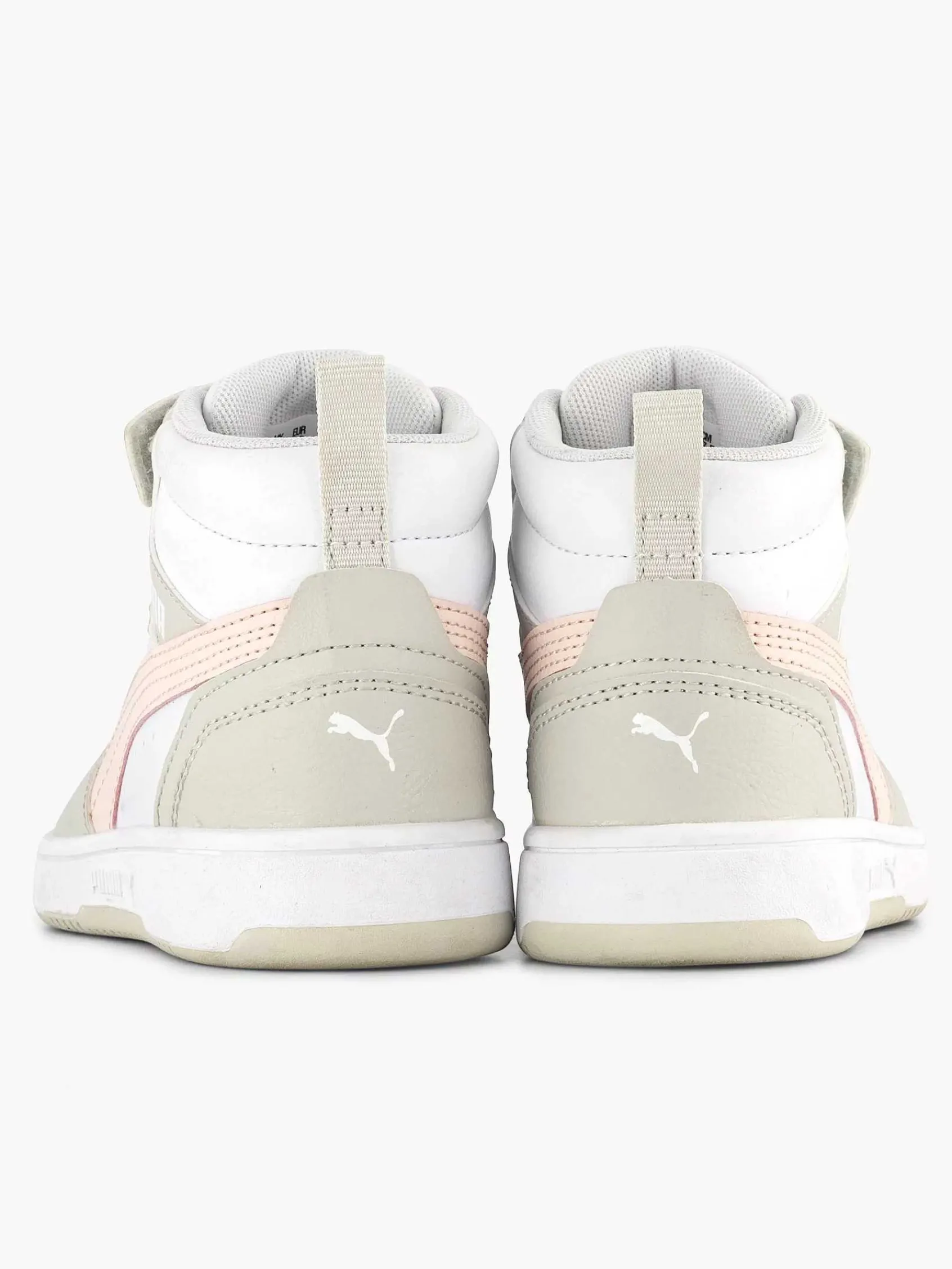 Puma Jongensschoenen-Witte Rebound V6 Mid Ac+ Ps