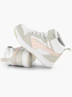 Puma Jongensschoenen-Witte Rebound V6 Mid Ac+ Ps
