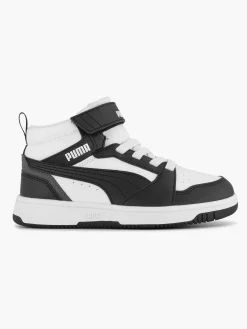 Puma Jongensschoenen-Witte Rebound V6 Mid Ac+ Ps