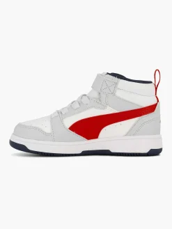 Puma Babyschoenen-Witte Rebound V6 Mid Ac+ Ps
