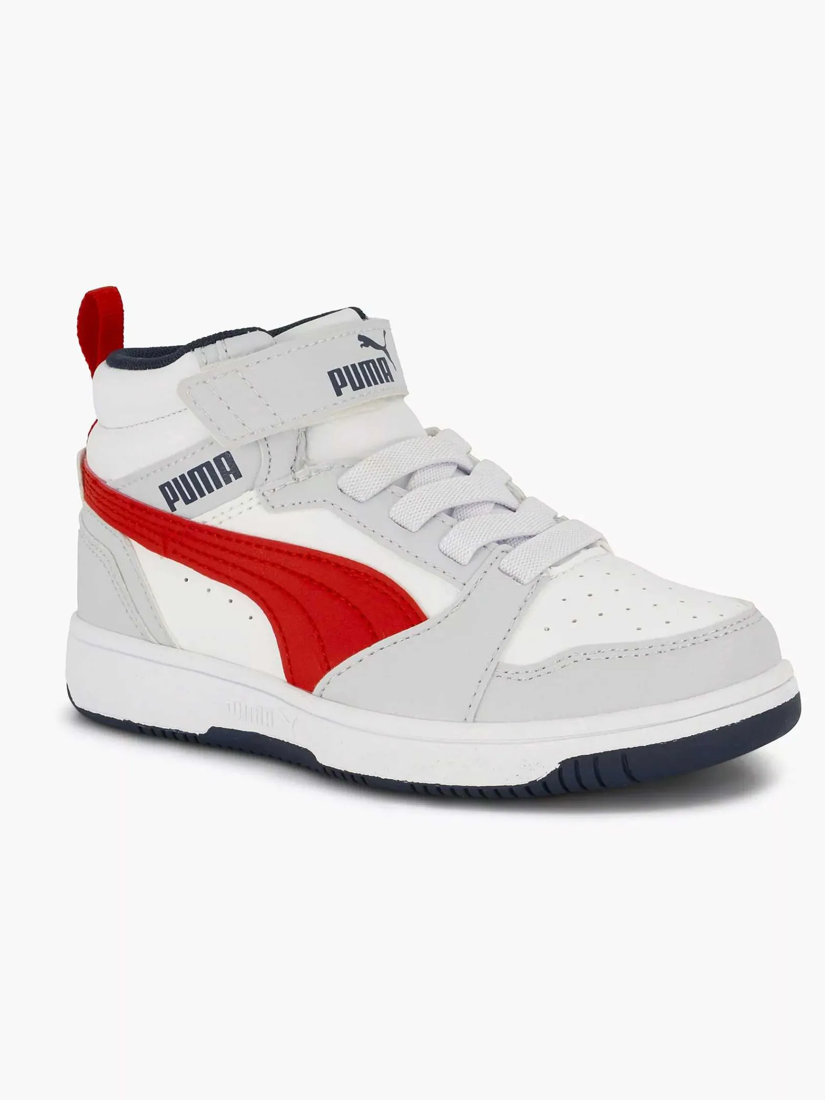 Puma Babyschoenen-Witte Rebound V6 Mid Ac+ Ps