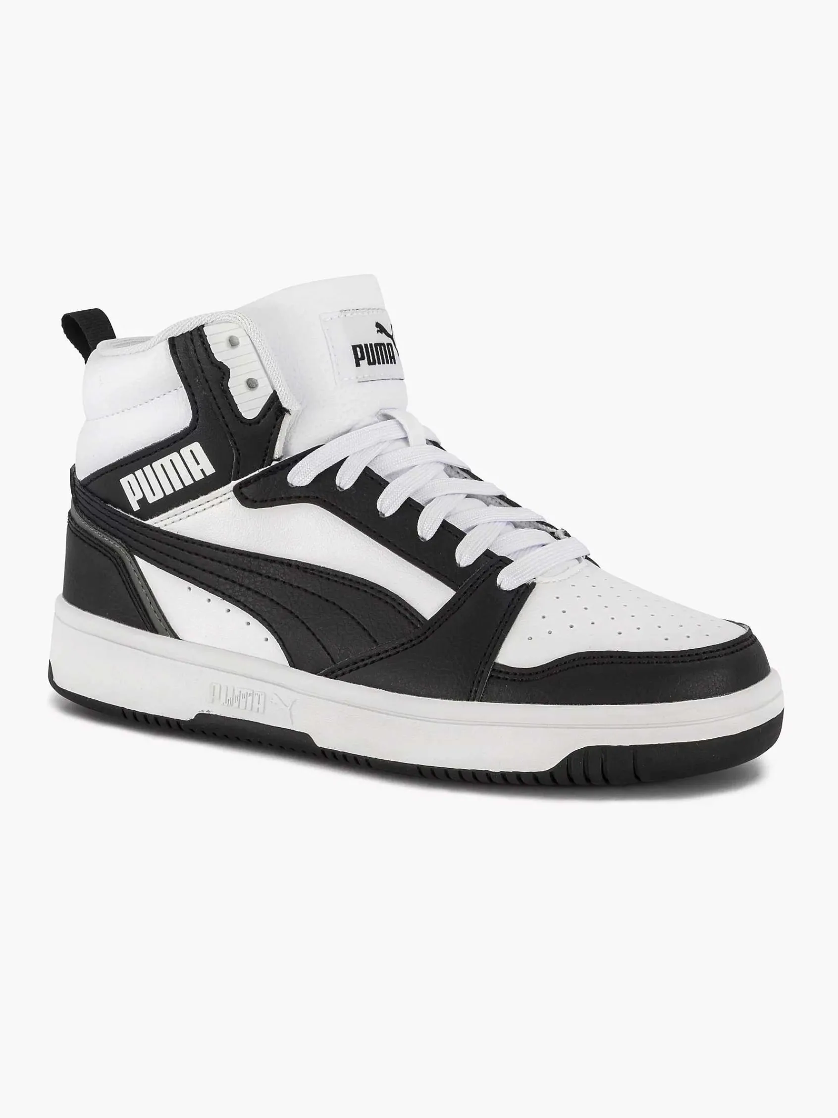 Puma Babyschoenen-Witte Rebound V6 Mid Jr