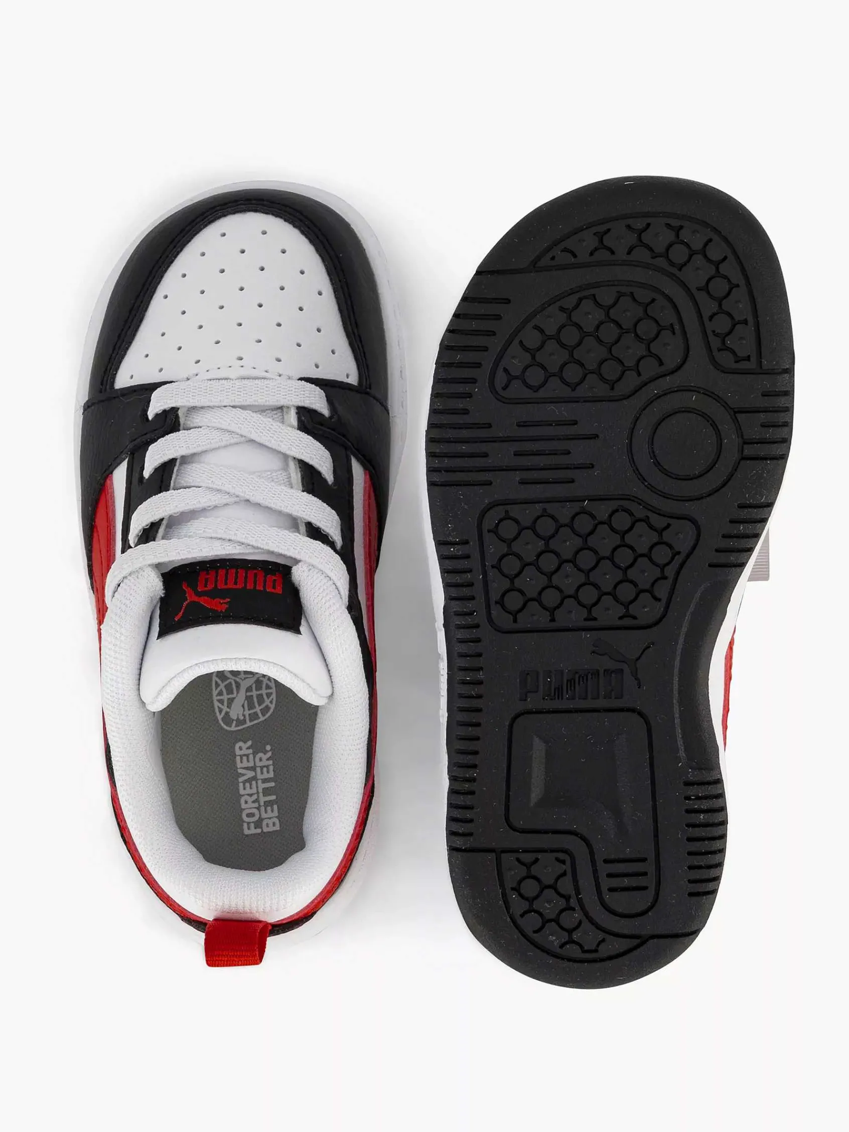 Puma Jongensschoenen-Witte Rebound V6 P Ac Inf
