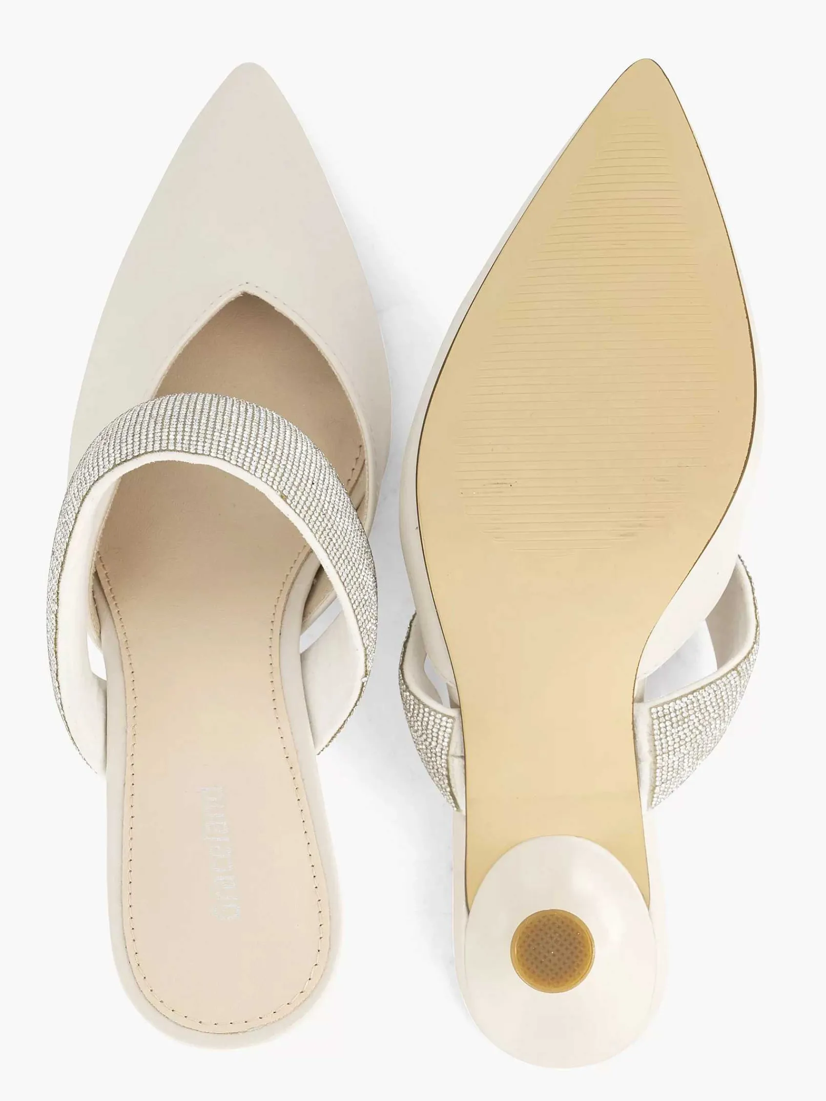 Graceland Pumps-Witte Pump Steentjes