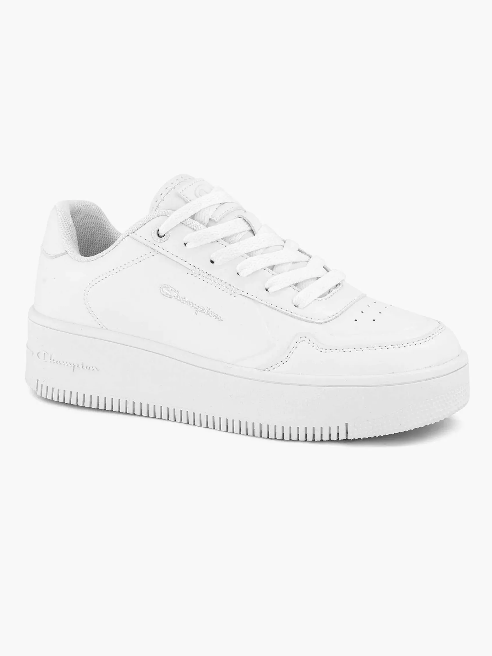 Champion Sneakers-Witte Rebound Platform Low