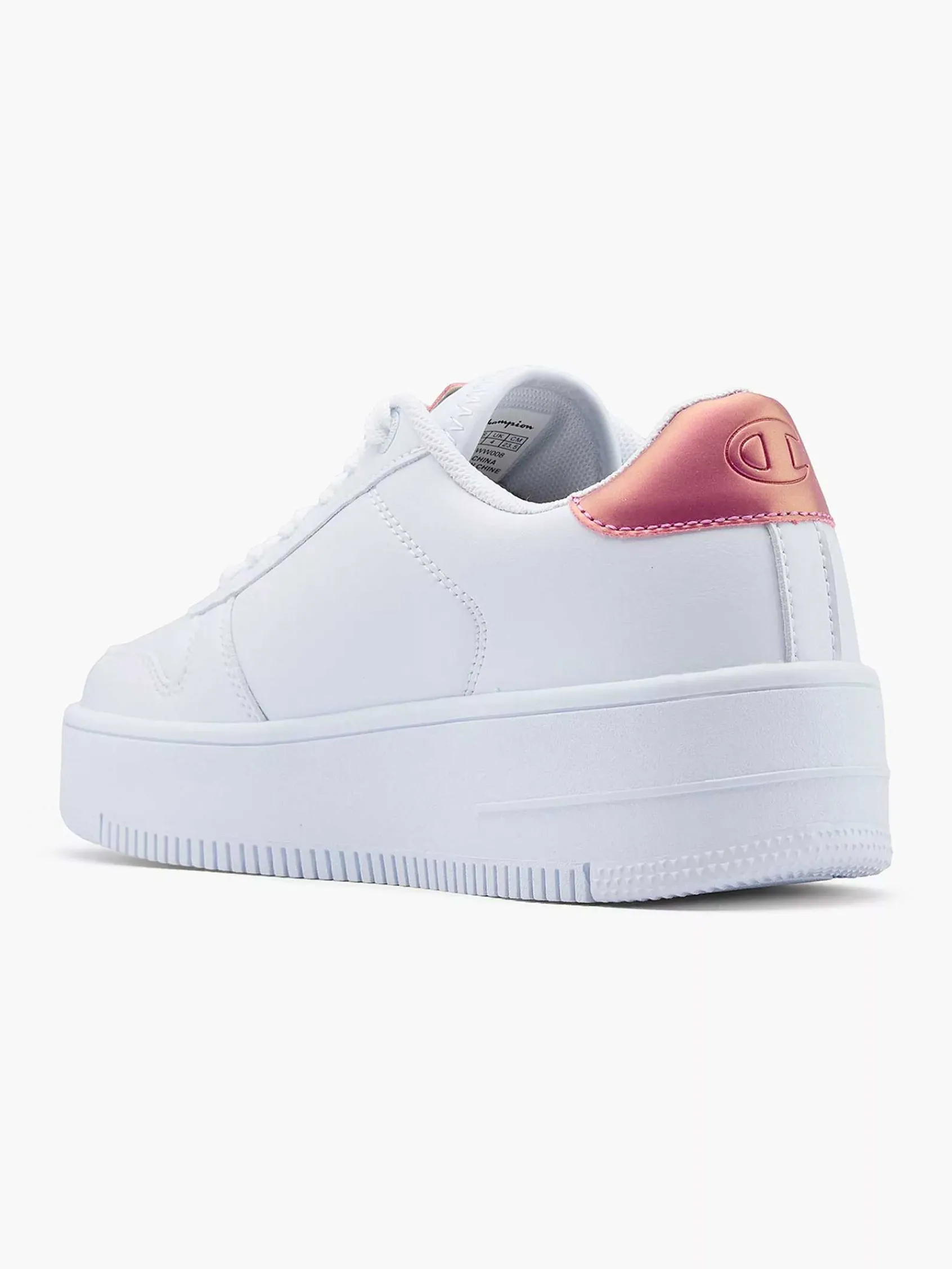 Champion Sneakers-Witte Rebound Platform Sparkle