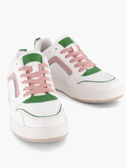 Oxmox Sneakers-Witte Retro Sneaker Roze