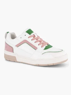 Oxmox Sneakers-Witte Retro Sneaker Roze