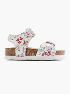 Cupcake Couture Jongensschoenen-Witte Sandaal Bloemen