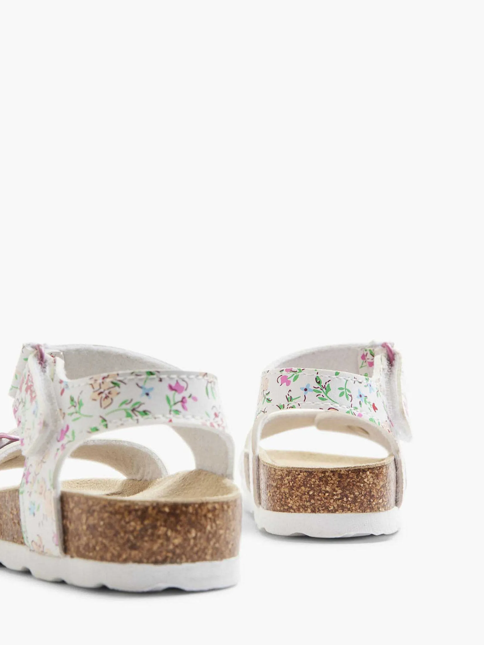 Cupcake Couture Jongensschoenen-Witte Sandaal Bloemen