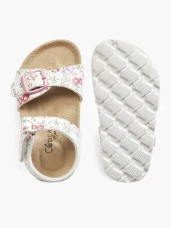 Cupcake Couture Jongensschoenen-Witte Sandaal Bloemen