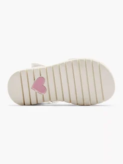 Cupcake Couture Jongensschoenen-Witte Sandaal Hartje