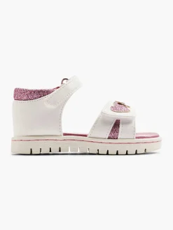 Cupcake Couture Jongensschoenen-Witte Sandaal Hartje