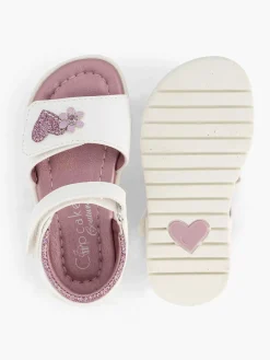 Cupcake Couture Jongensschoenen-Witte Sandaal Hartje