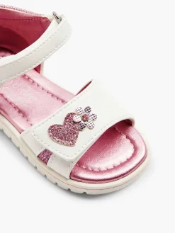 Cupcake Couture Jongensschoenen-Witte Sandaal Hartje