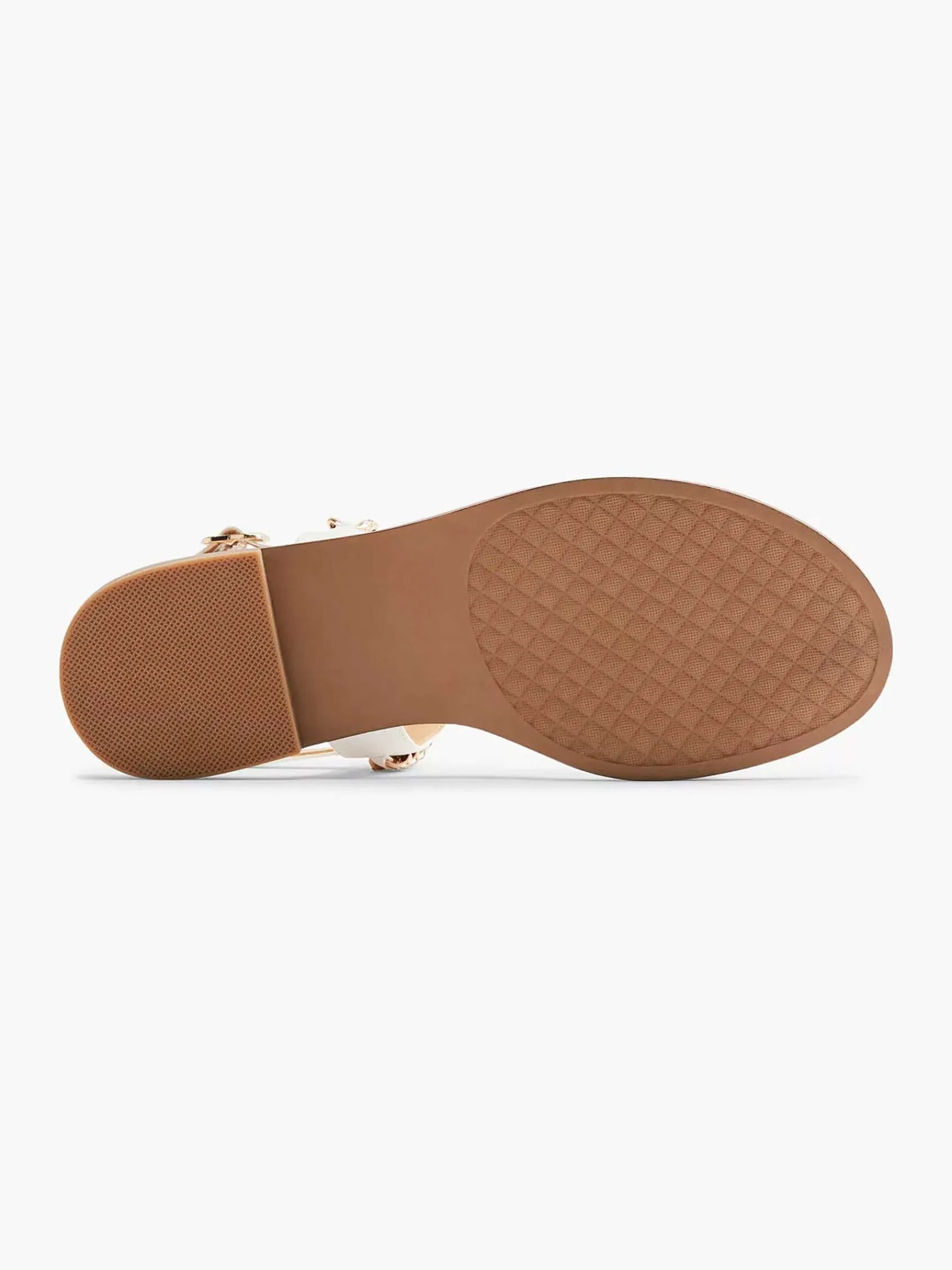 Graceland Sandalen-Witte Sandaal Sierketting