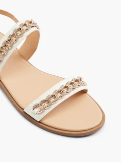 Graceland Sandalen-Witte Sandaal Sierketting