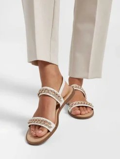 Graceland Sandalen-Witte Sandaal Sierketting