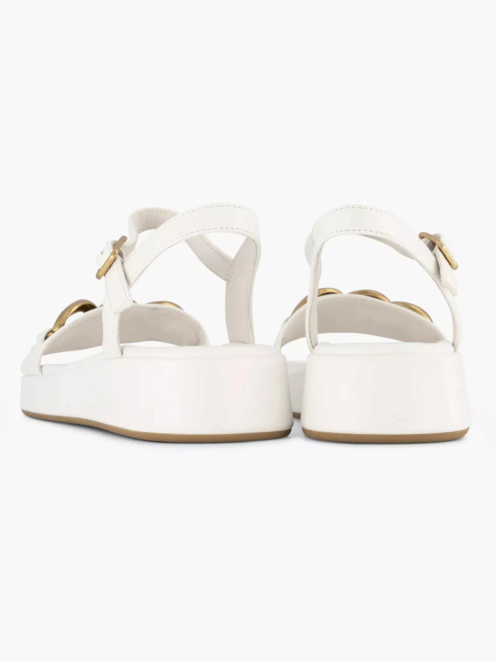 Oxmox Sandalen-Witte Sandaal Sierketting