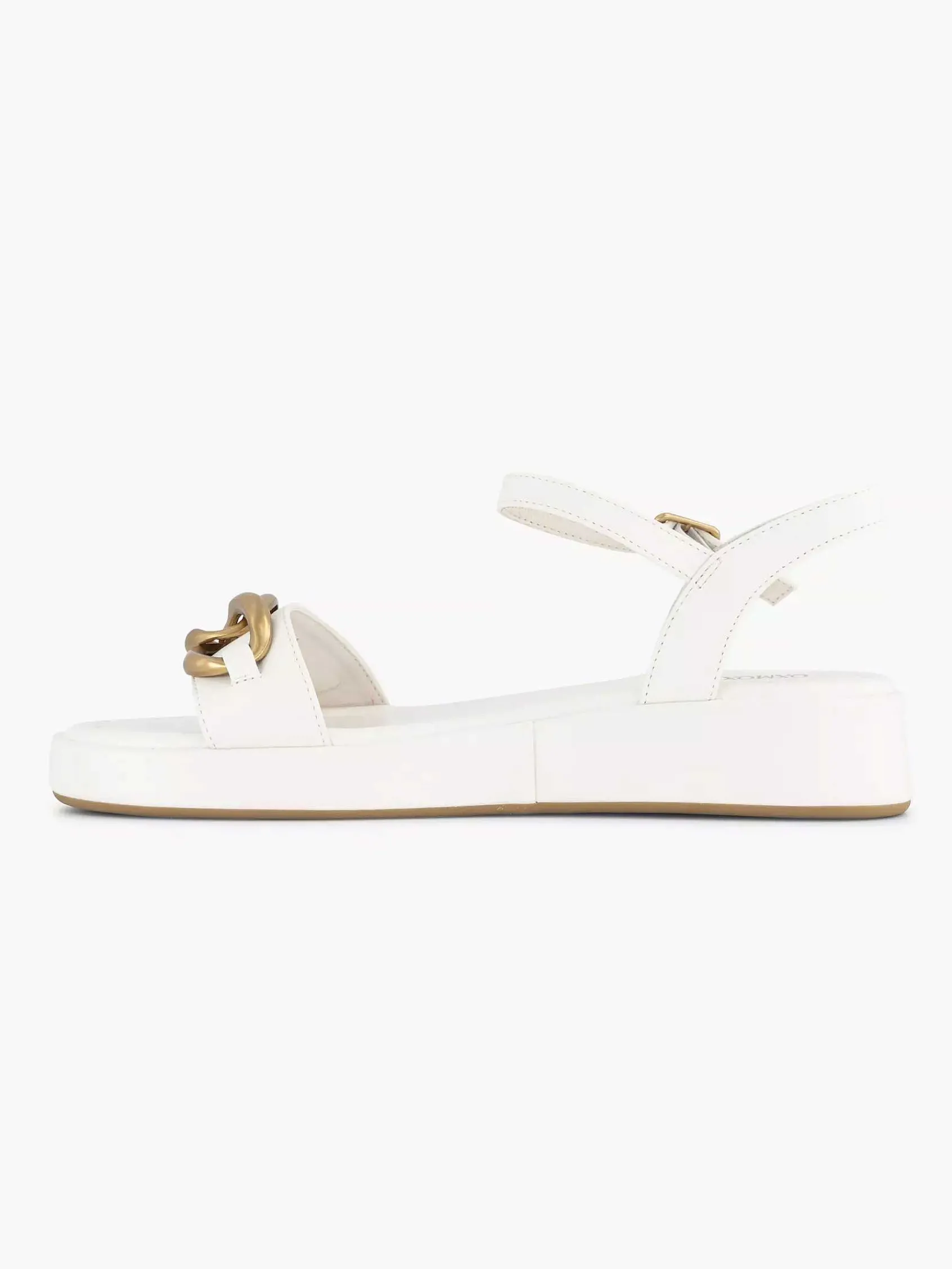 Oxmox Sandalen-Witte Sandaal Sierketting