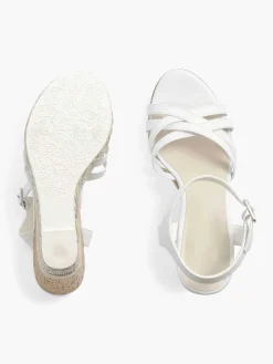Graceland Sandalen-Witte Sandalette Sleehak