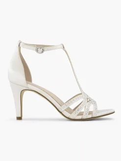 Graceland Hoge Hakken-Witte Sandalette Steentjes