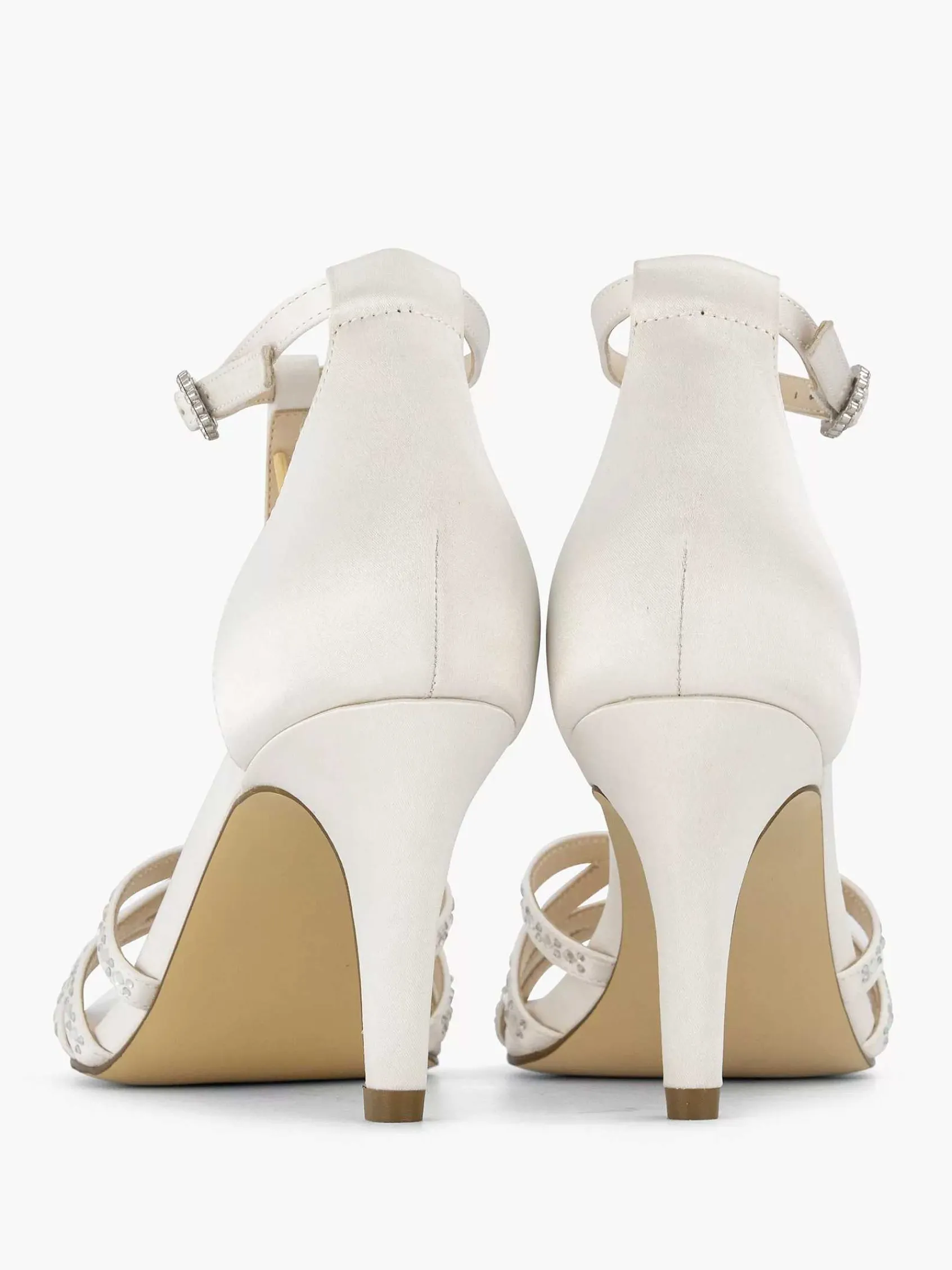 Graceland Hoge Hakken-Witte Sandalette Steentjes