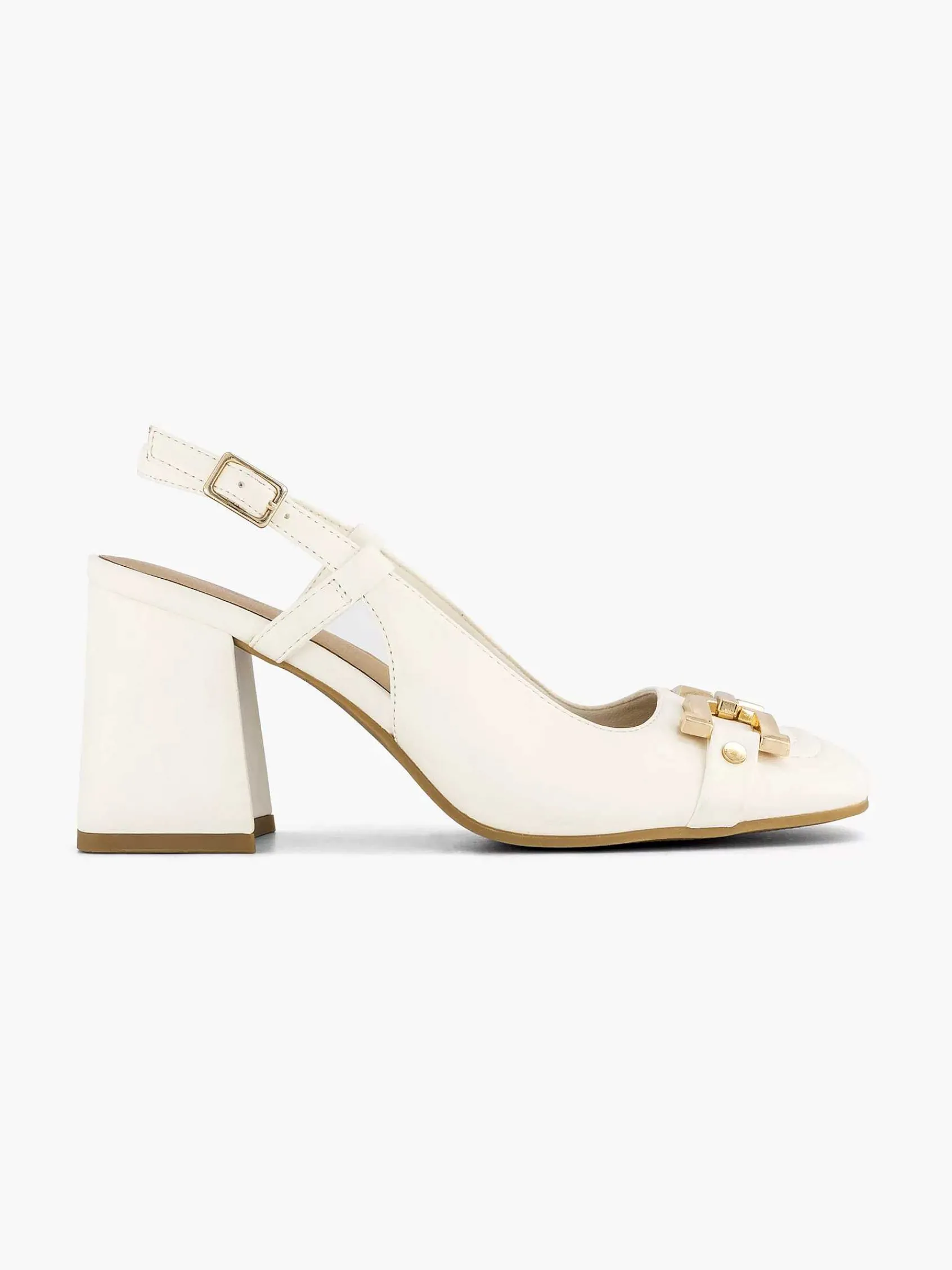 Graceland Pumps-Witte Slingback