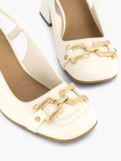 Graceland Pumps-Witte Slingback