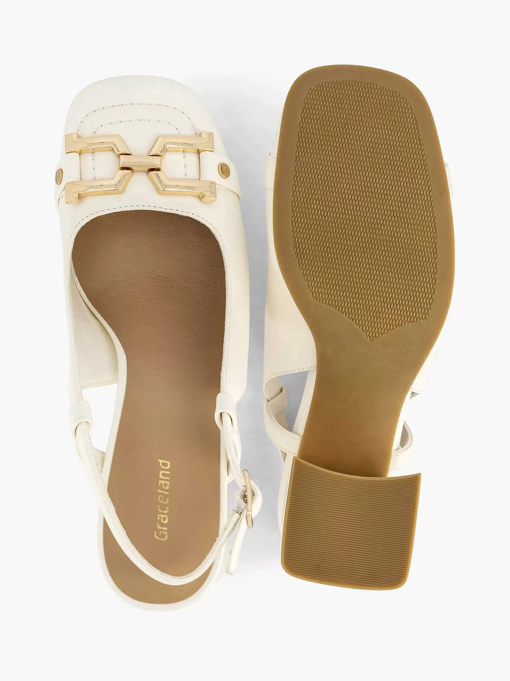 Graceland Pumps-Witte Slingback