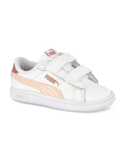 Puma Jongensschoenen-Witte Smash 3.0 L V Inf