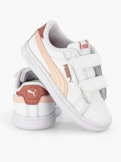Puma Jongensschoenen-Witte Smash 3.0 L V Inf