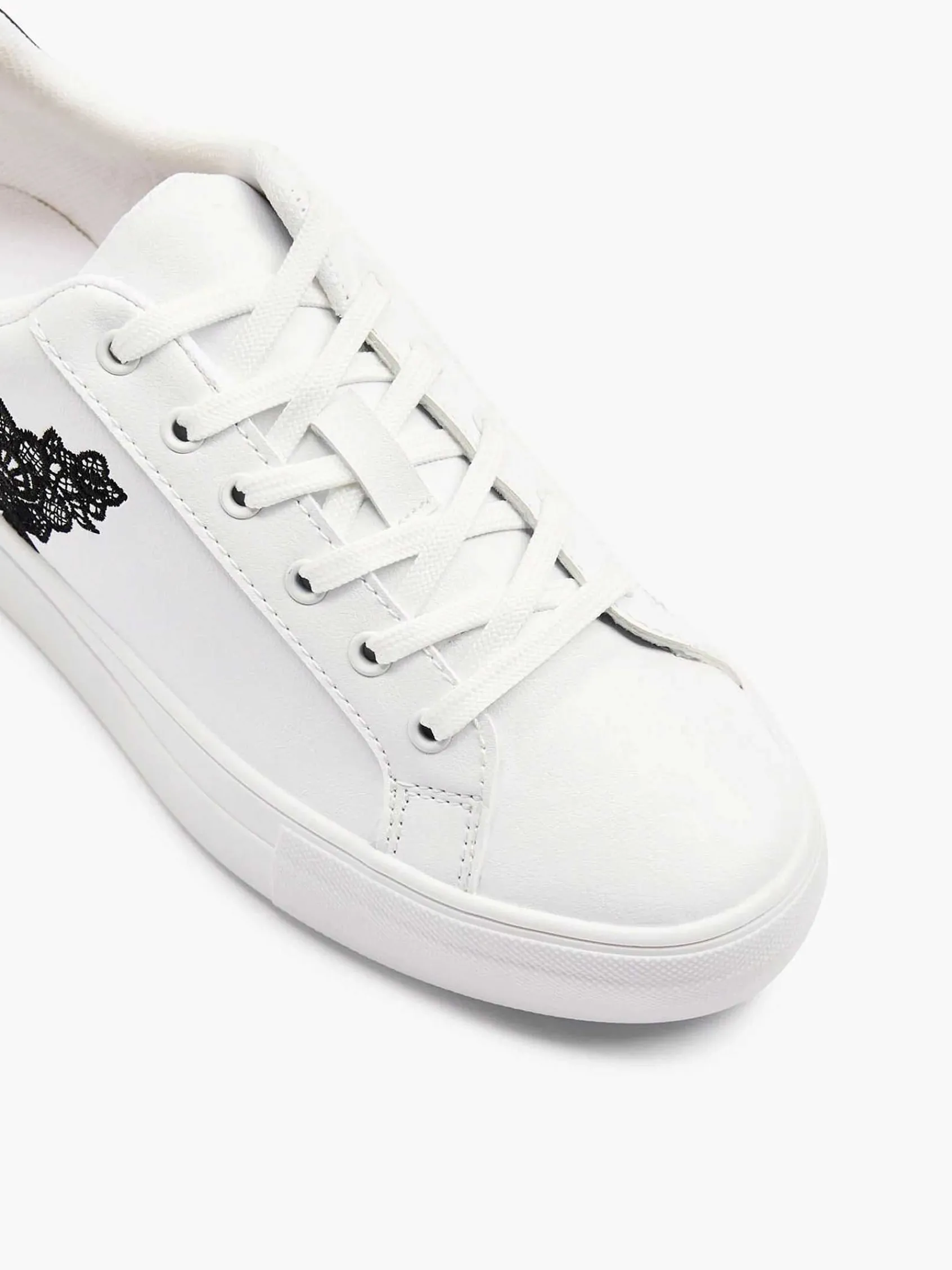 Graceland Sneakers-Witte Sneaker Bloemen