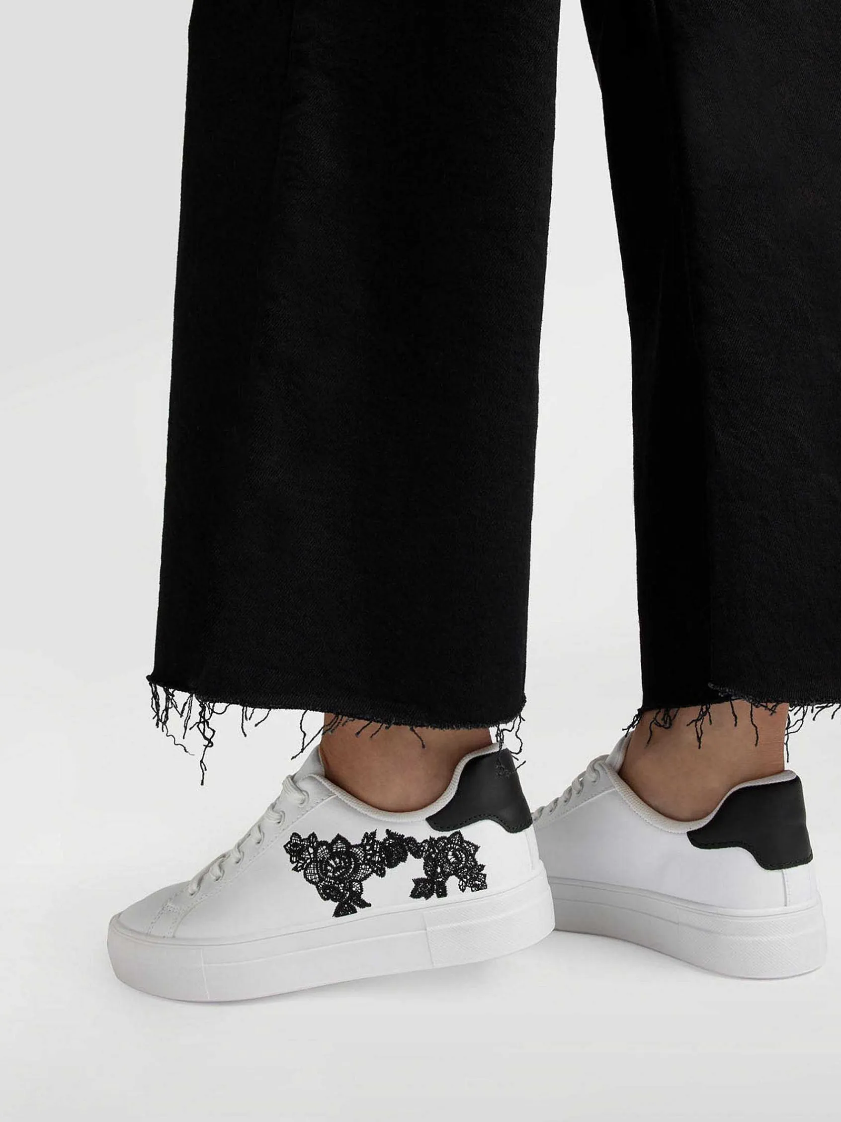 Graceland Sneakers-Witte Sneaker Bloemen