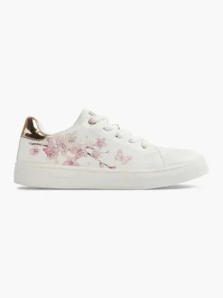 Graceland Jongensschoenen-Witte Sneaker Bloemenprint
