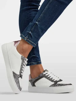 Graceland Sneakers-Witte Sneaker Glitter