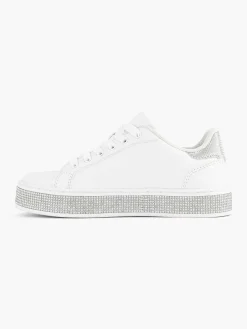 Graceland Jongensschoenen-Witte Sneaker Steentjes