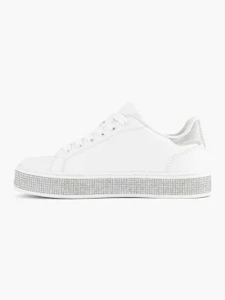 Graceland Jongensschoenen-Witte Sneaker Steentjes