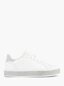 Graceland Jongensschoenen-Witte Sneaker Steentjes