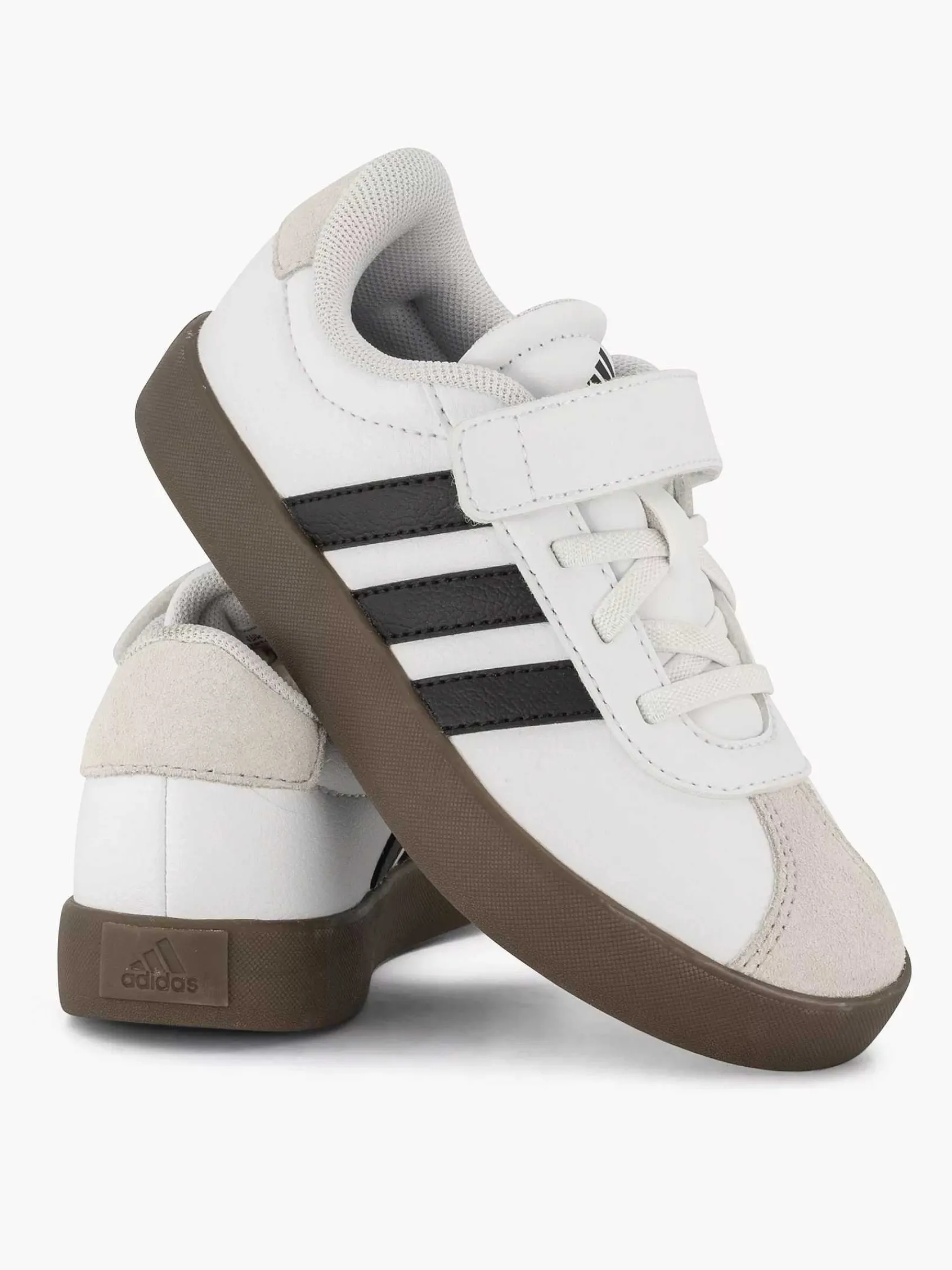 adidas Jongensschoenen-Witte Sneaker Vl Court 3.0 El C