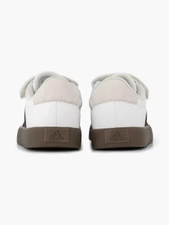 adidas Jongensschoenen-Witte Sneaker Vl Court 3.0 El C
