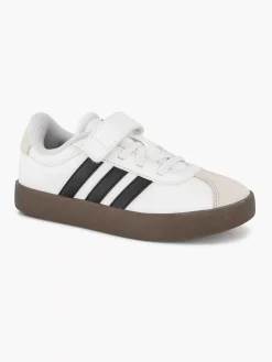 adidas Jongensschoenen-Witte Sneaker Vl Court 3.0 El C