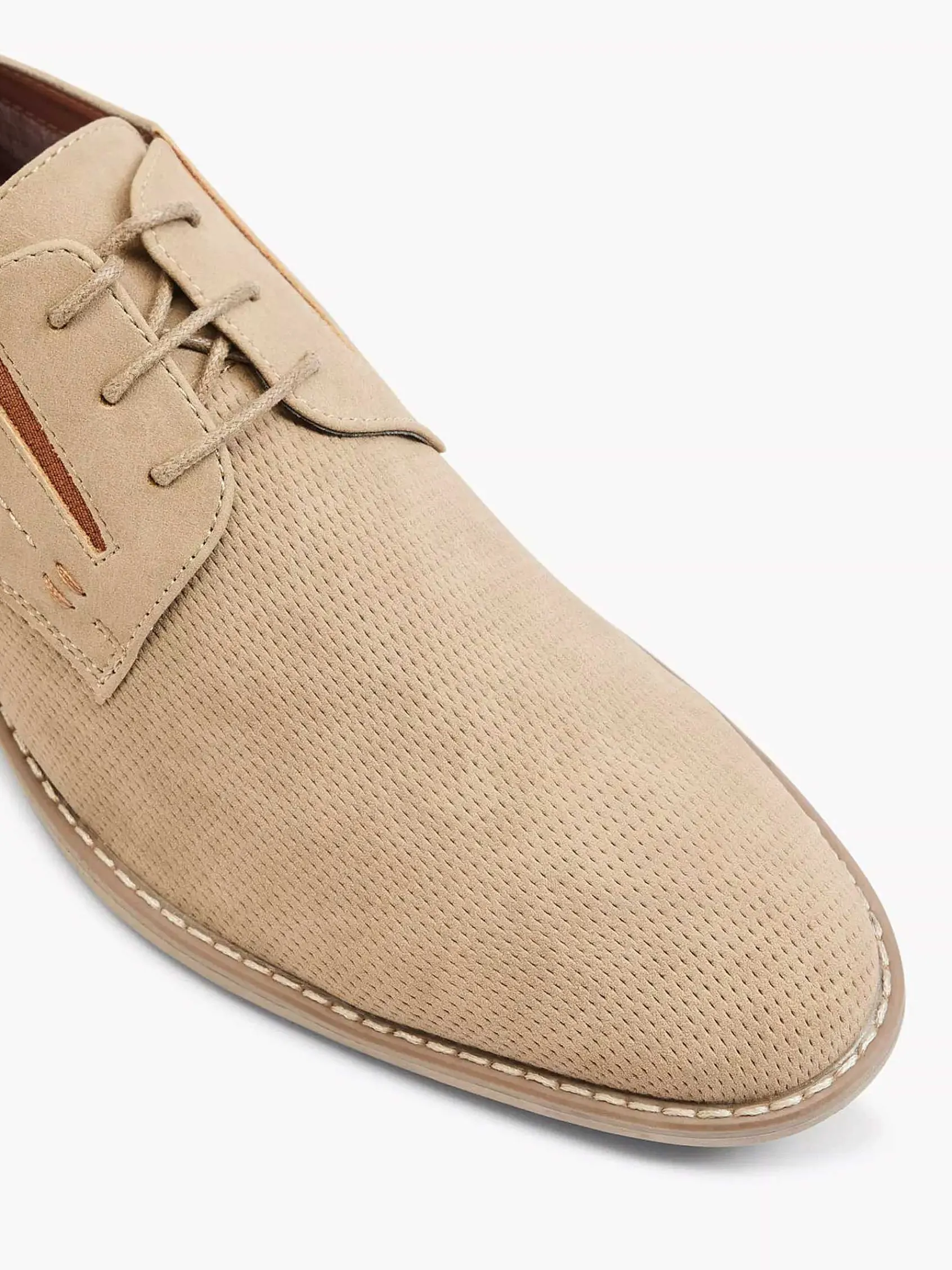 AM SHOE Geklede Schoenen-Zandkleurige Veterschoen