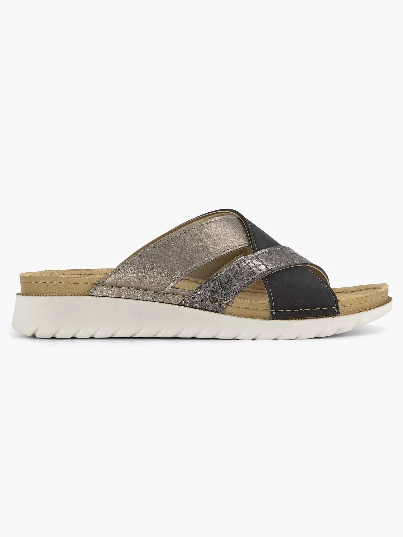 Easy Street Sandalen-Zilveren Comfort Slipper