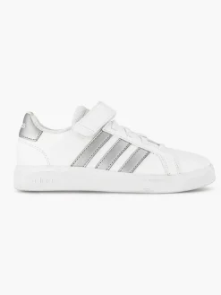 adidas Jongensschoenen-Zilveren Grand Court 2.0 El K