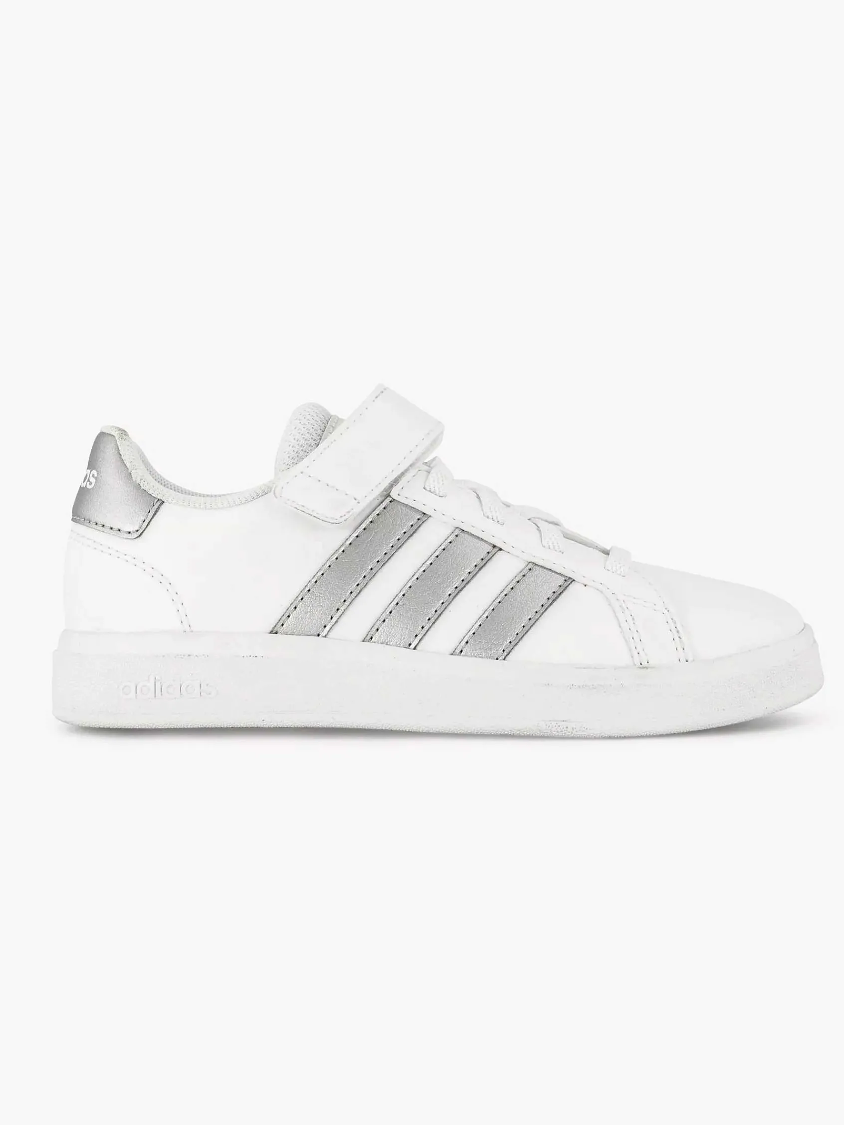 adidas Jongensschoenen-Zilveren Grand Court 2.0 El K