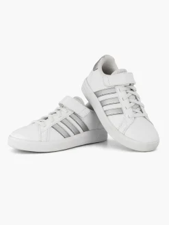 adidas Jongensschoenen-Zilveren Grand Court 2.0 El K