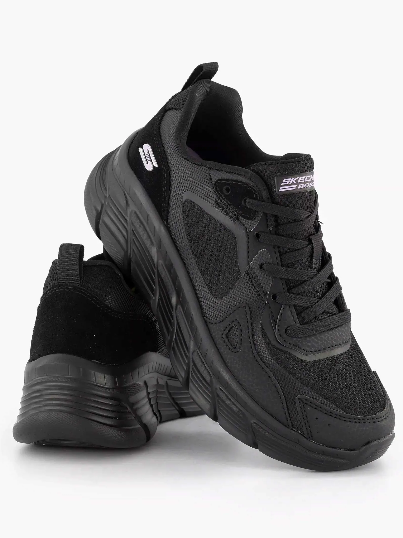 Skechers Sneakers-Zwarte Bobs B Flex Hi - Forces Within